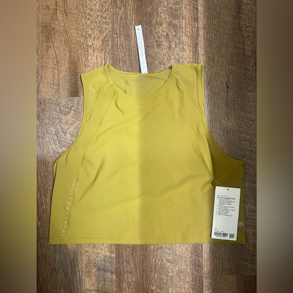Lululemon cropped sculpt tank top size 12 grape leaf - Picture 3 of 5